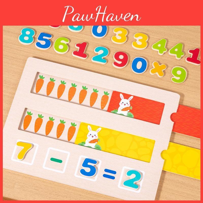 Wooden Educational Puzzle Toy With Math Skills Color Recognition For Kids Gift