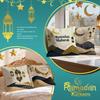 Ramadan Lantern Crescent Moon Cushions Pillowcase Polyester Cushion Cover Throw Pillow Pillowcover Home Car Sofa Decor