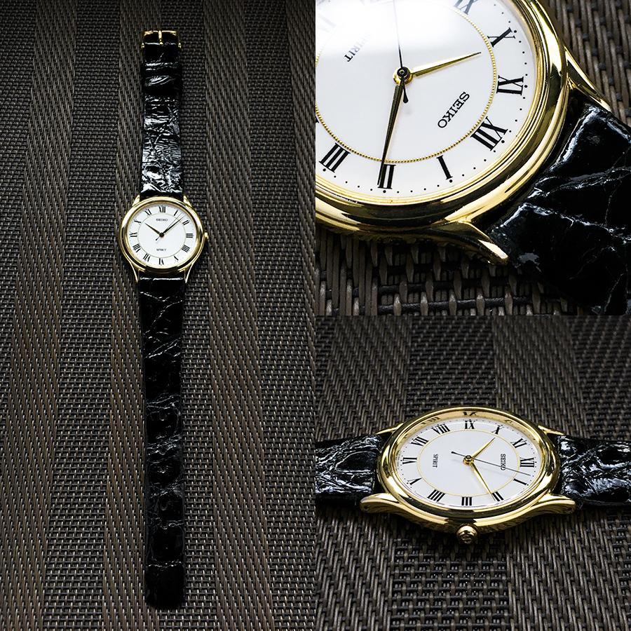[USED] Rare Seiko wristwatch with sweep hands and Roman numerals