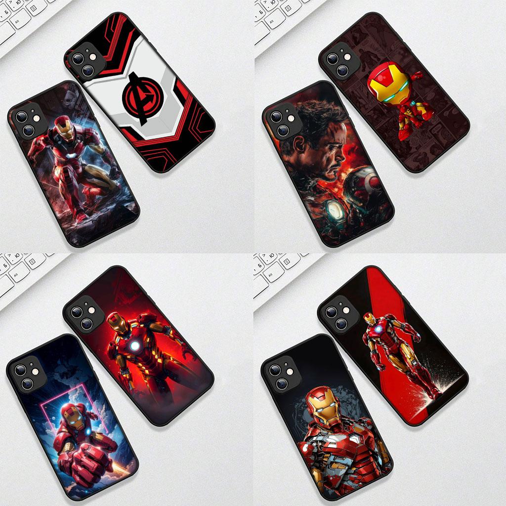 Marvel Hero Iron Man Casing Phone Cover for Samsung Galaxy S22 S21 S20 Fe Ultra S9 Plus + A13 A22 M21 M31 M55 M15 Case
