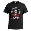 Was geht ihr Luschen Mann Grafik-Neuheit Lustiges Herren-T-Shirt Party-Geschenk T-Shirt Top