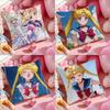 Sailor Moon Sailor Saturn Anime Plush Pillow Cover Soft Short Plush Cushion Cover For Sofa Bedroom Home Decor Gift Decoration