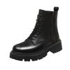 New Martin Boots Women's British Style Autumn Thin Breathable Versatile Platform Locomotive Short Boots Spring and Autumn Single Boots