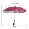 Beach Chair Sunshade With Steering Fixture Fishing Chair Backrest Chair Seaside Sunshade