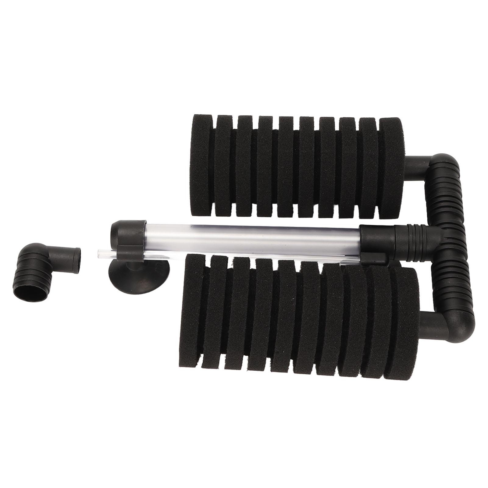 

Аквариумный двойной биогубчатый фильтр высокой эффективности, съемный аквариумный водяной фильтр с 2 присосками для аквариума