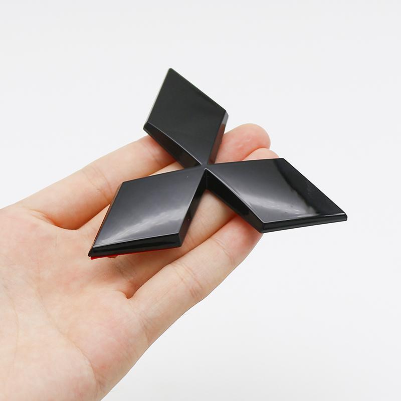 ABS Car Front Grille Logo Badge Decoration Sticker for Mitsubishi Pajero Outlander XL Montero Lancer  Galant Xpander Accessories