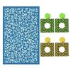 24TE DIY Silkscreen-Stencils Mesh-Silkscreen-Print Kit for Jewelry Embossing Tool Reusable-Mesh Screen Stencil Painting Decor