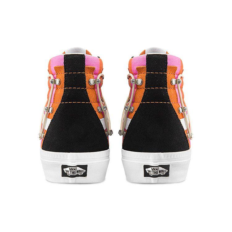 Vans Sk8 Echo Dx High Top Skate Shoes Unisex Sneakers Orange White VN0A7Q5OY8J