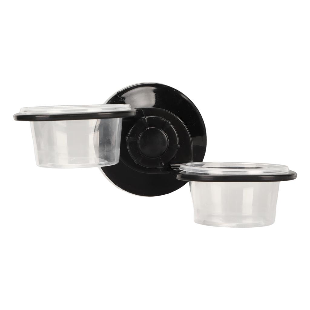 Reptile Food Water Feeding Bowl Multipurpose Dual Fixed Reptiles Hanging Water Basin for Home