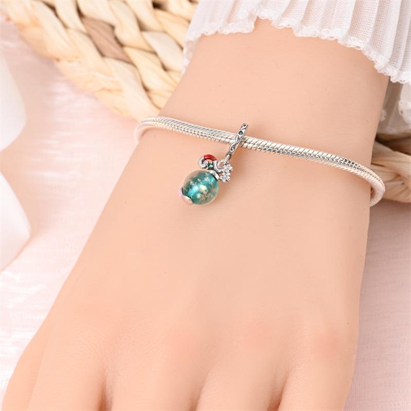Charm Bead Charms Authentic copper Elf lantern Pendant Bead Charms Compatible With Bracelets Diy Fine Gift Women Delicate Jewellery Accessory