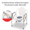Folding Bedside Commode Chair Toilet  for  Adult Elderly Height Adjustable Toilet Stool for Pregnant Women And Disabled Bathroom Portable Toilet Bowl