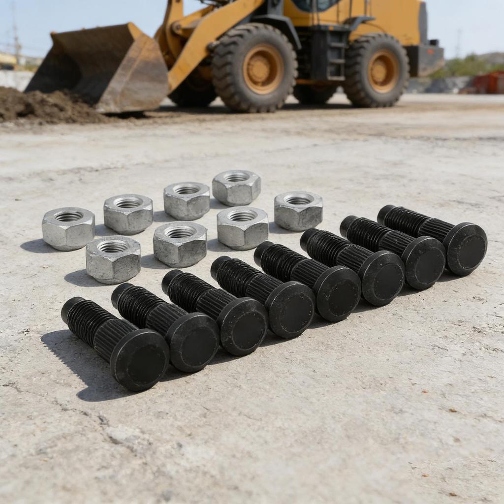 Wheel Bolt Nut Kit 8PCS 6709170 6564669 Compatible with For Bobcat 643 S76 S770 S570 S130 632 Replacement Parts for Equipment