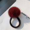 Mink Fur Ball Rope Female Korean Cute Simple Plush Hair Rope Headdress Online Celebrity Temperament Hair Band Elastic Hair Accessories.