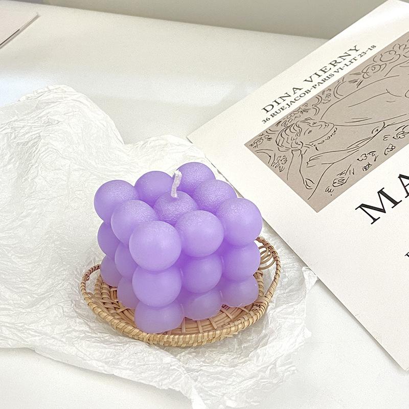 Ins Style Creative Bubble Shape Rubik's Cube Scented Candle Home Simple Scented Candle Decoration
