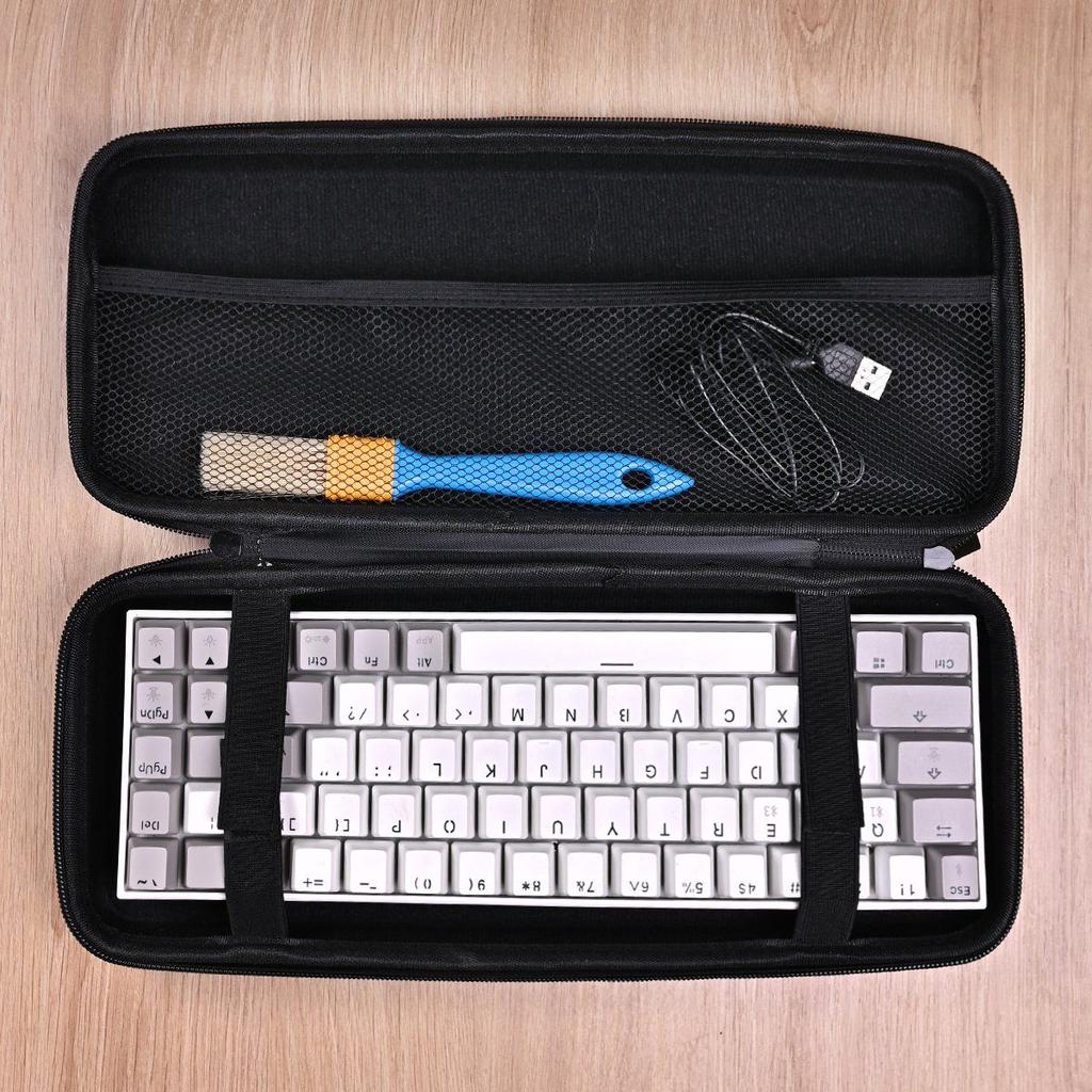 1pc Protective Keyboard Carry Case Bag, Thick EVA Shell with Inner Compartment, for LAN Party Commute & Home Storage