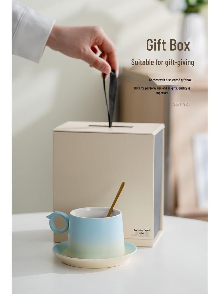 Creative Ceramic Coffee Cups - Elegant Mugs for Home or Office and Perfect Company Souvenir