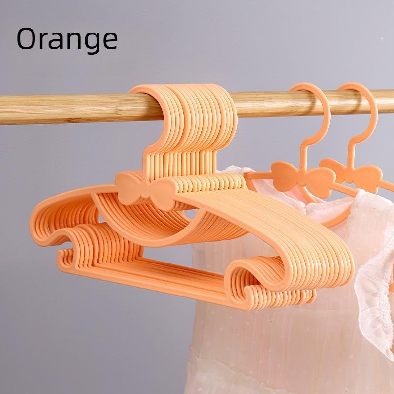 Xiaomi 10-50PCS Thickened Kids Hangers with Bow Design Non Slip Plastic Clothes Hanger for Home Drying Baby Toddler Clothing Organizer