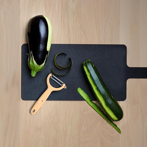 Victorinox Stainless Steel "Swiss Classic" Peeler, Serrated/Wavy Edged for Kitchen and Household, Swiss Trend Colors Special Edition - Tangerine, Swi