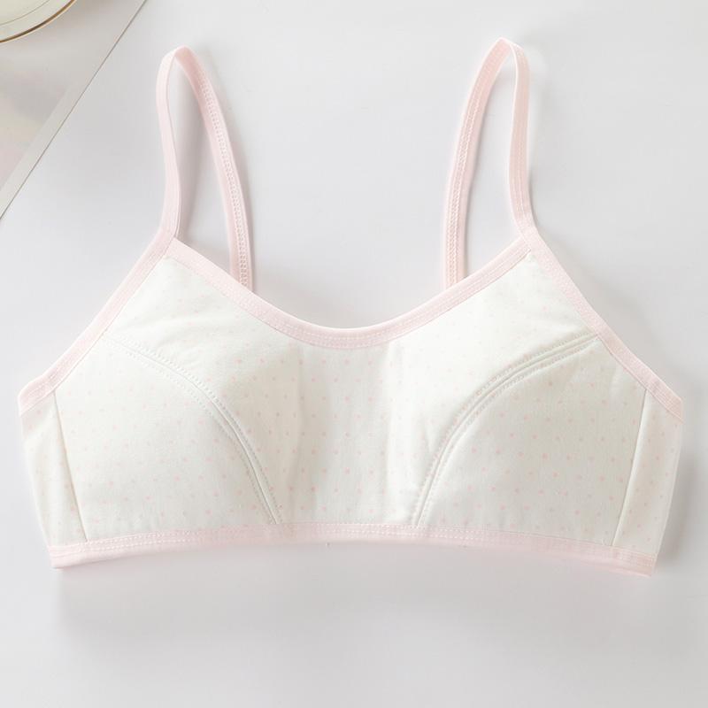 4Pcs/Lot Girls Brassiere Cotton Underwear Back Buckle Design Adolescent Girls Training Bras Breathable Teenage Girl Tops Bra
