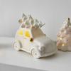 NEW Christmas Ceramic House Desktop Decoration Glowing Christmas Snowhouse Snowman Christmas Tree Decoration Ornament
