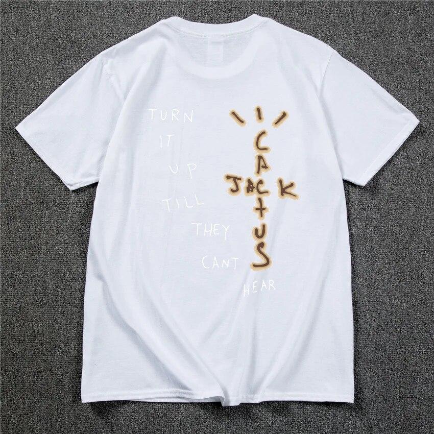 2022 Brand New Cactus Jack Luxury Unisex Cotton T Shirt Hip Hop Unisex Women Print Couple Lovers Harajuku T-Shirts Rainbow Tshirt