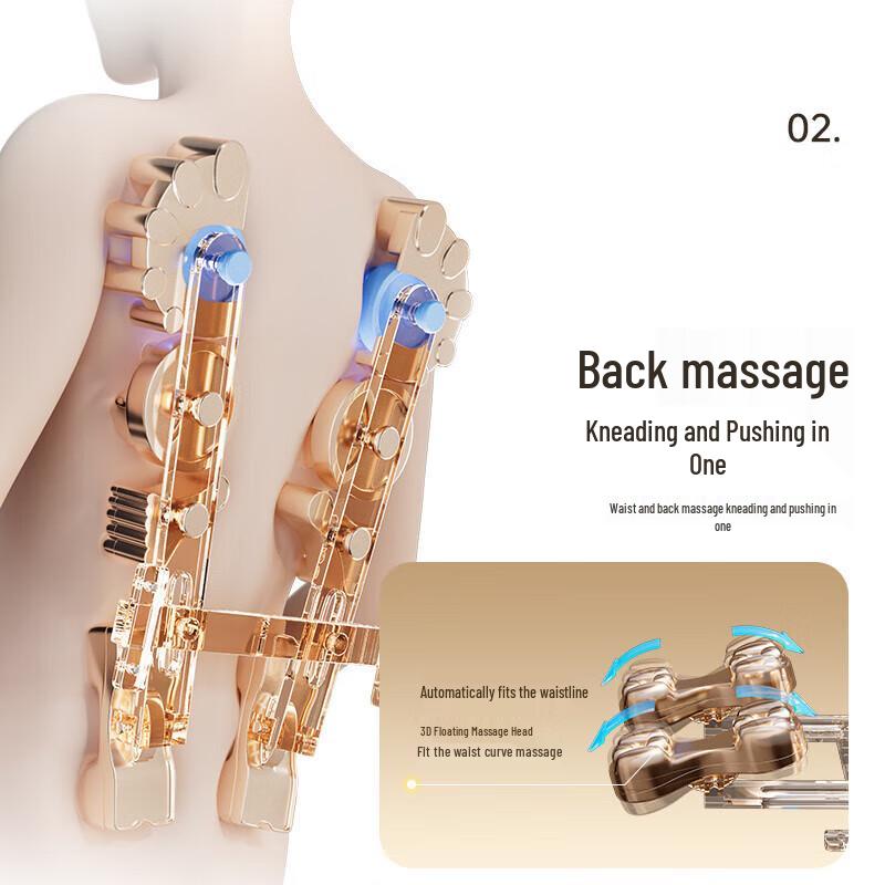 AUX Heated Back & Waist Massage Cushion