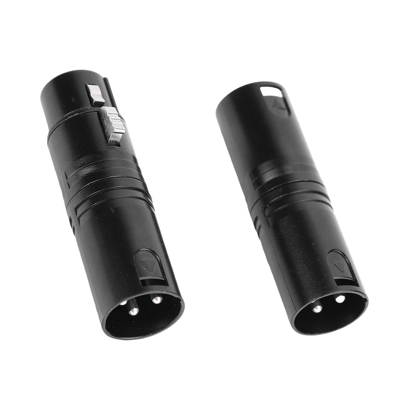 

XLR Adapters Male to Male and Male to Female 3 PIN Balanced XLR Coupler Connector for Live Streaming Studio Stage