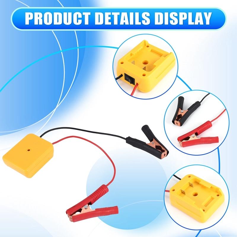 Car Emergency Start Power Supply Automotive Battery Charging Treasure For Dewalt