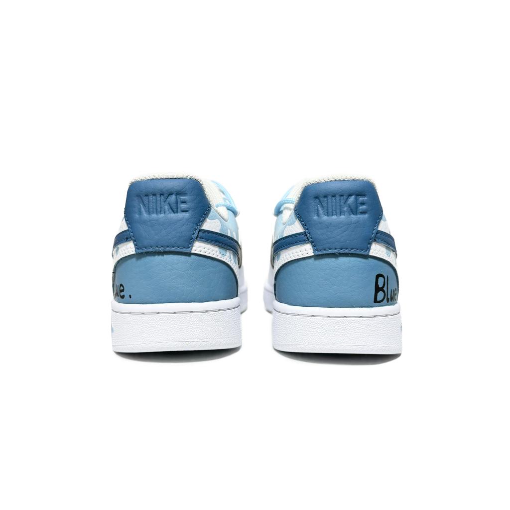 Nike Court Vision 1 Tylend Fairy Tale Abrasion Resistant Low top Skateboard Shoes Unisex Blue White CD5463-101(Team61-)