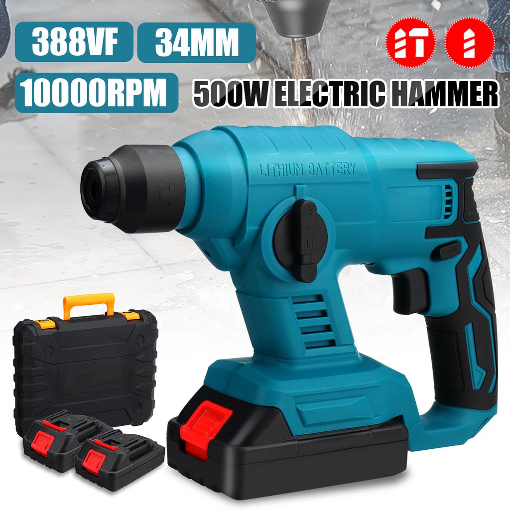 Buy Drillpro 18V 3 Modes Electric Brushless Cordless Rotary Hammer ...
