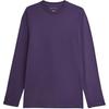 Minimalist Fashion Urban Long Sleeve T-Shirt Men Tops Crystal-Purple KA9778