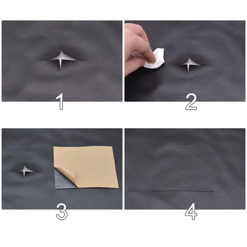 High Quality Leather Repair Tape Self Adhesive Strong Glue DIY Fabric Material for Sofa Desk Chair Automotive Interior Seat Skin