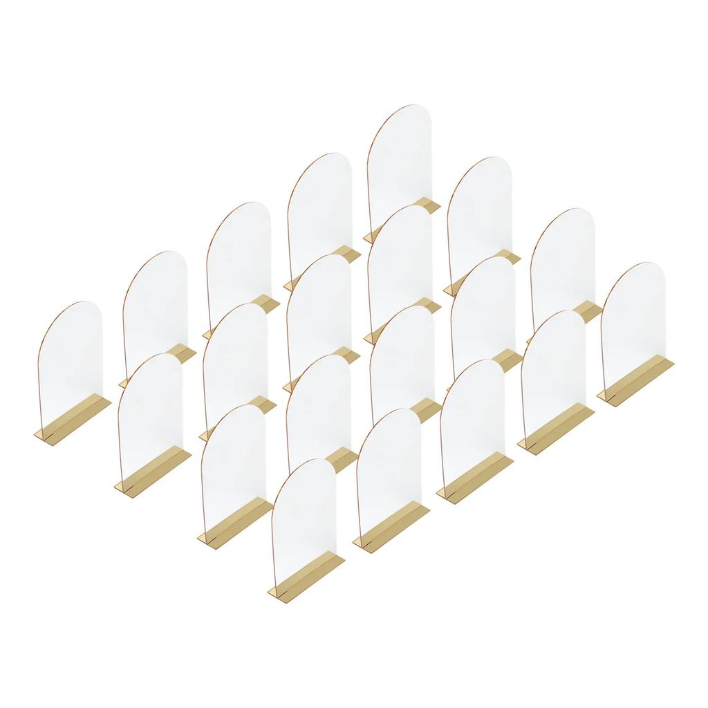 20PCS Gold Table Numbers Acrylic Party Table Numbers Wedding Table Numbers Sign 10*3*15cm