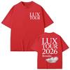 T-shirt Merch Tour LUX di Rosalia Moda Pop Musica T-shirt a Maniche Corte Uomo Donna Estate Cotone di Alta Qualità T-shirt