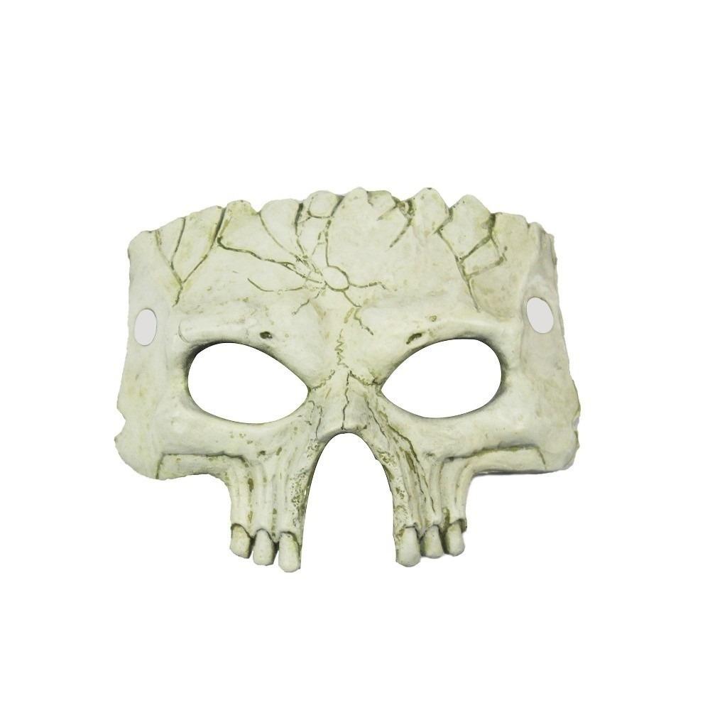 Party Props Halloween Mask Half Face Skeleton Mask Funny Halloween Skull Mask  Men