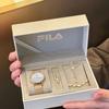 FILA Quartz Watch Stainless Steel Band Gold Dial Romantic Gift Box Women watches FLL38-6072