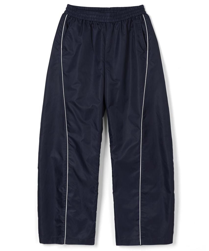 Sekeonmonollogeu Baseball Curved Wide Nylon Pants (Fleece-Lined) Navy_Sept028Navy