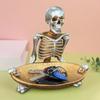 2025 Halloween Skeleton Candy Bowl Scary Resin Serving Bowl for Workplace Kitchen Cookie Fruit Jewelry Snack Dishes