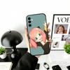 Cute Anya Forger Spy-Family Phone Case For Samsung Galaxy A73,A72,A71,A70,A53,A52,A51,Soft Silicone Black Cover