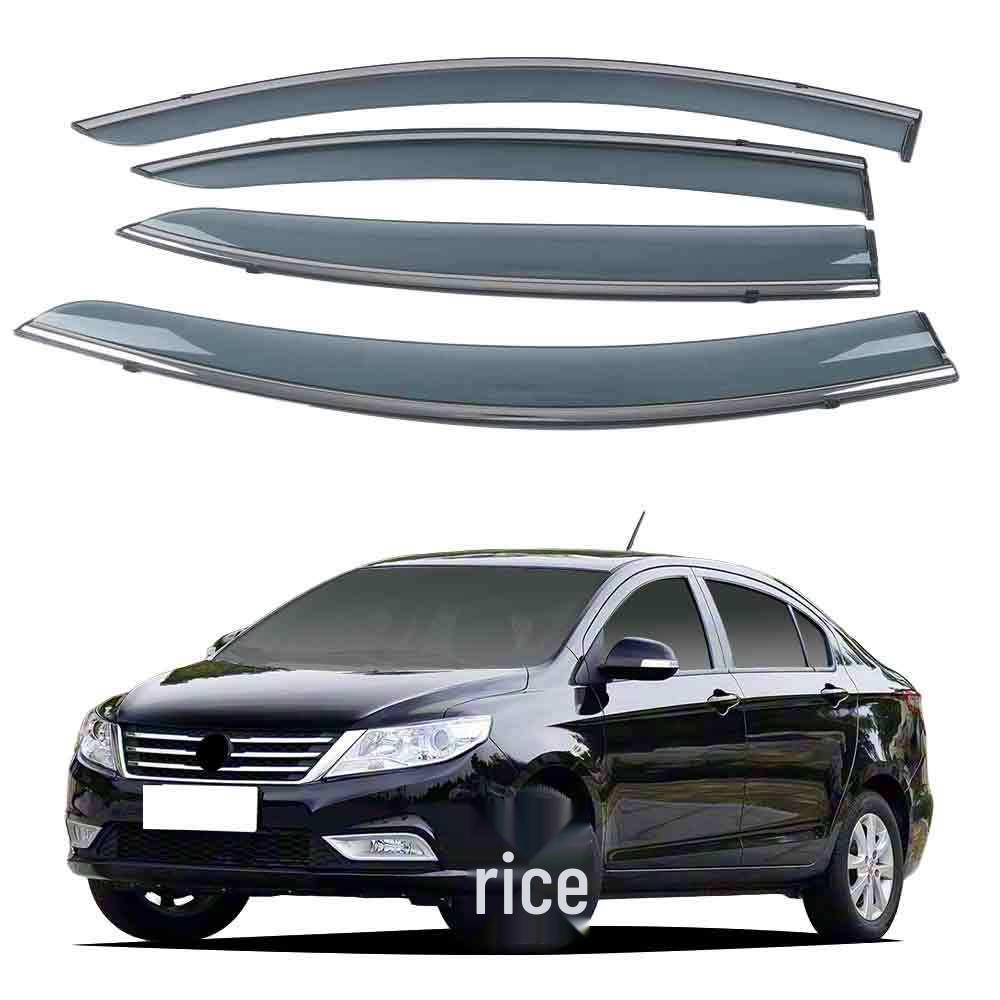 Dongfeng Fengshen A30 14-19 Bright Strip Car Rain Guard Visor Deflector