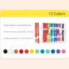 Soft Brush Paint Pen 12/24Colors Paint Markers New Art Marker Pen  School Stationery