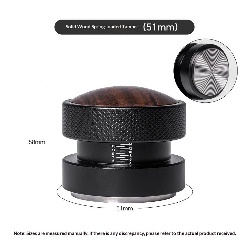 

51/53/58.35mm Coffee Tamper Stainless Steel Adjustable Depth Calibrated Gravity Coffee Distributor Professional Barista Tools