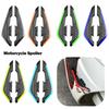 2Pcs Motorcycle  Fixed Front Fairing Winglets with Adhesive Decoration StickerAerodynamic Wing Set Front Side Spoiler Winglets