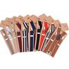Unisex Adjustable Y-Back Suspenders Elastic 3 Clips Heavy Duty Braces for Pants Trousers