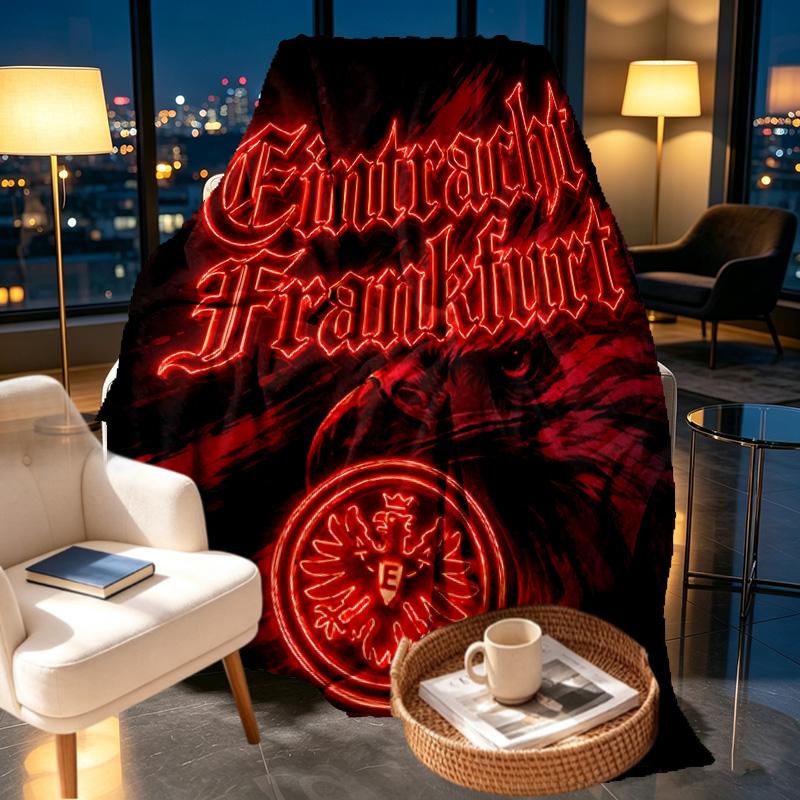 Eintracht Frankfurt Print Blanket - Soft & Comfortable, for Bedroom, Travel, Sofa, Home Decoration - Birthday Christmas Gift for Friend