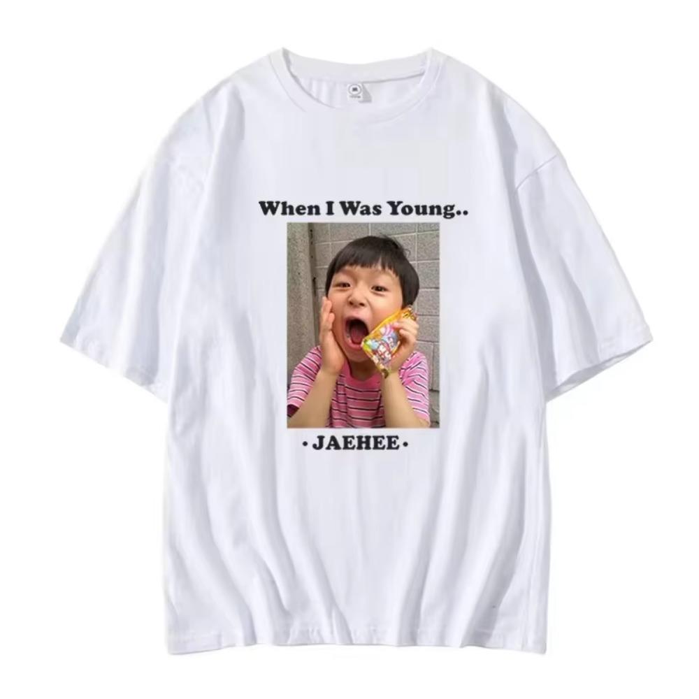 NCTWISH Konzert Als ich jung war mit dem gleichen lockeren T-Shirt Kurzärmeliges Rundhals-Kleidungsstück T-Shirts für Männer