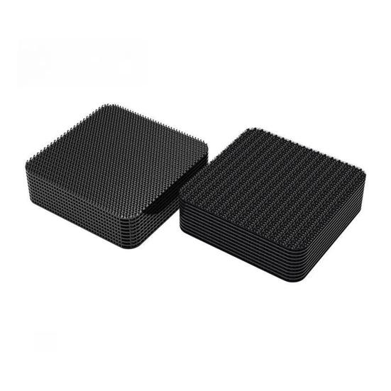 20 Pairs Heavy Duty Fastener Tape Self Adhesive Interlocking Strip Damage-Free Multifunction Car Foot Mat Carpet Fixing Sticker