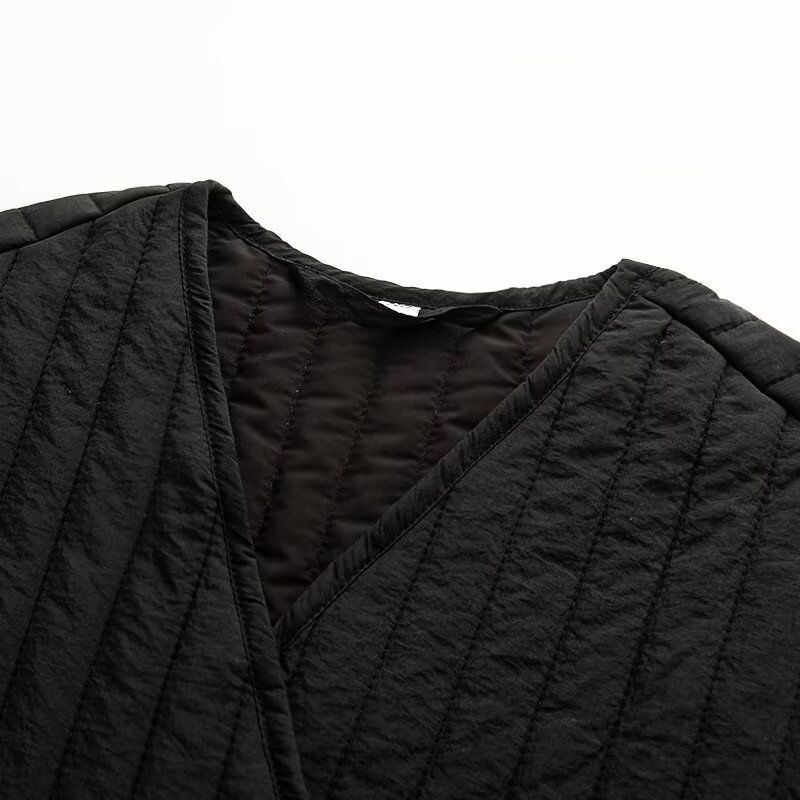 Kaslead New Women clothes Western Style Fashion Loose Robe Same Style for Men and Women Outer Wear Cotton-padded jacket Set