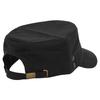 Cotton Retro Casual Flat Top Cap Men Women Outdoor Adjustable Fashionable Hat for Travel Camping Black Adjustable