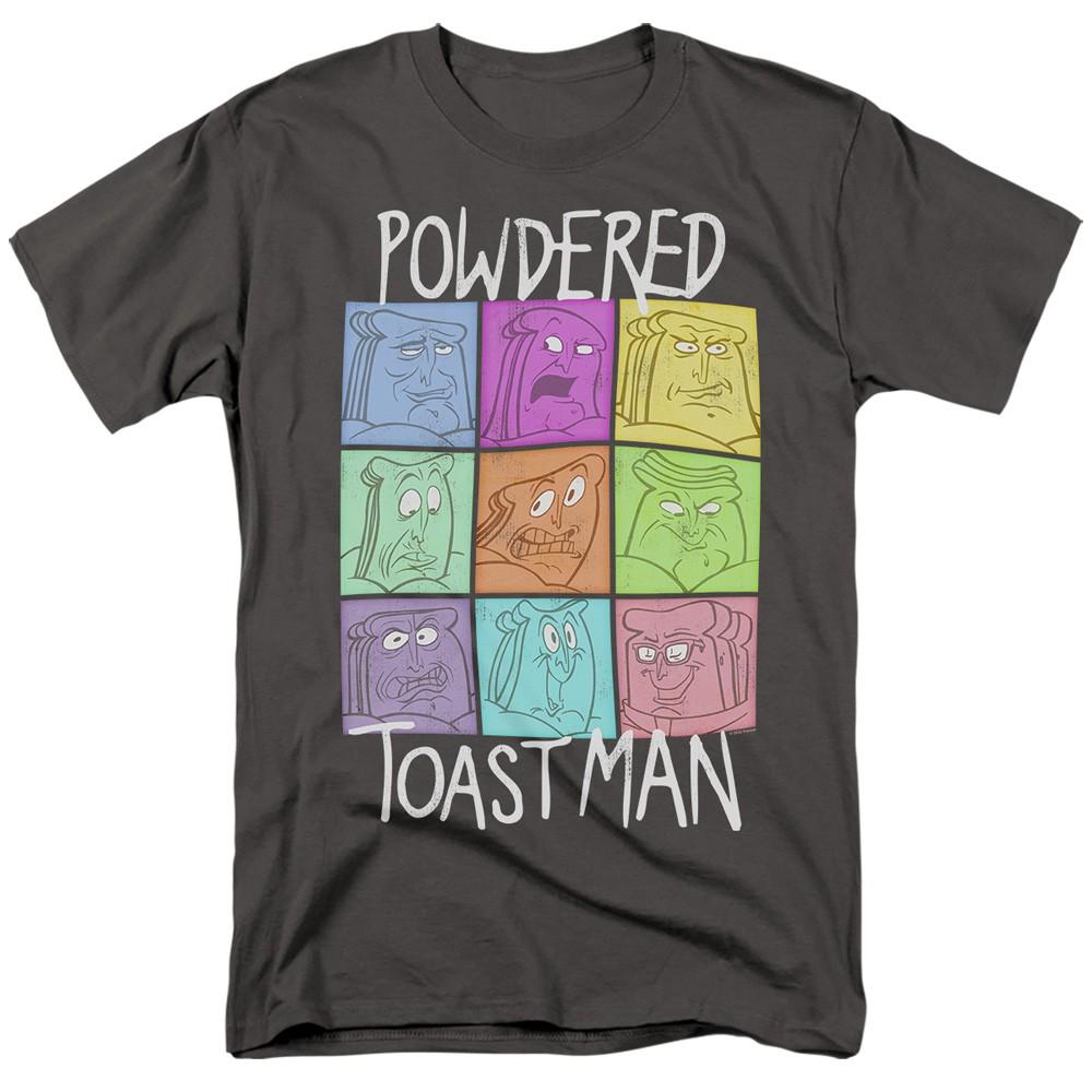 Ren And Stimpy - Ptm Expressions - Adult Unisex Short Sleeve T-Shirt - Gray M